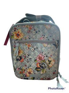Vera Bradley Floating Garden Deluxe Quilted Cotton Lunch Bag Retired New